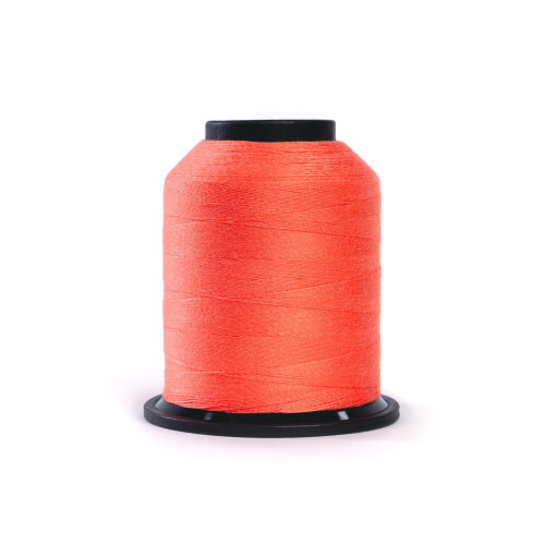 Finesse Thread Solid Colors | 100% Polyester  3ply  50wt | Thread Cones | 100% Polyester Thread for Quilting and Sewing (Terracotta Orange  1 100 Yard