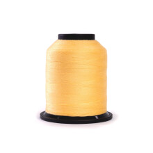 Finesse draad effen kleuren | 100% polyester 3-laags 50 gew. | Draadkegels | 100% polyester draad voor quilten en naaien (strogeel 1 100 meter)