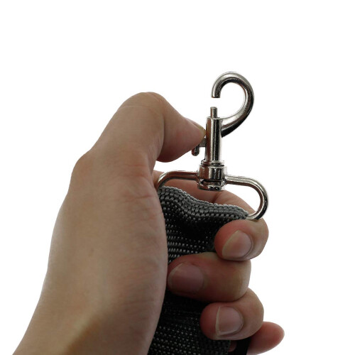 Hordion Snare Drum Sling Strap Ρυθμιζόμενος ιμάντας ώμου από νάιλον για μπάντα πορείας, γκρι 2