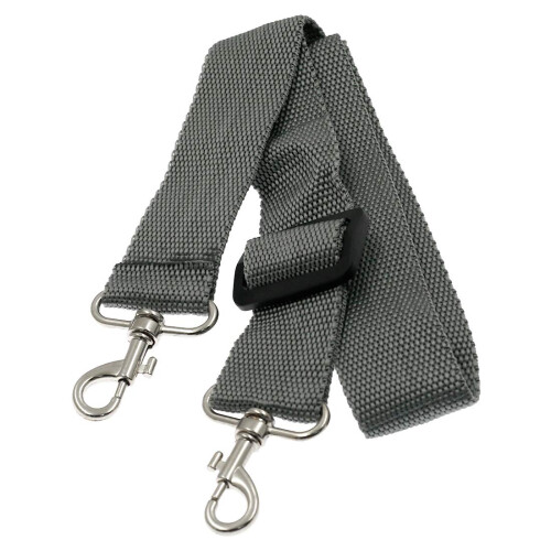 Hordion Snare Drum Sling Strap Ρυθμιζόμενος ιμάντας ώμου από νάιλον για μπάντα πορείας, γκρι 1