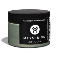 MEYSPRING Mystic Opal - Tweekleurig groen micapoeder voor harskunst - 50 g - Pigmentpoeder voor epoxyhars - Kleurveranderend pigment - Groene epoxyve