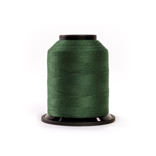 Finesse Thread Solid Colors | 100% Polyester  3ply  50wt | Thread Cones | 100% Polyester Thread for Quilting and Sewing (Evergreen  1 100 Yards)
