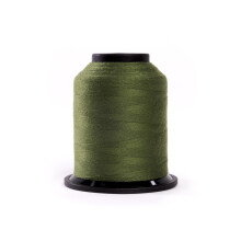Finesse trd solide farver | 100% polyester 3-lags 50wt | Trdkegler | 100 % polyestertrd til quiltning og syning (mos 1 100 meter)