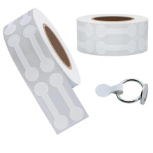 1000PCS Stickers for Small Business Jewelry Tags - Self Adhesive White Blank Jewelry Price Labels - Rectangle