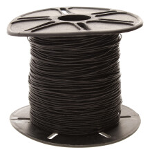 Perlsmith læderledning - sort - .5 mm spole - 100 yards/91,44 meter - indisk læder thong ideal til fletning perler halskæder fine snøring hårtilb