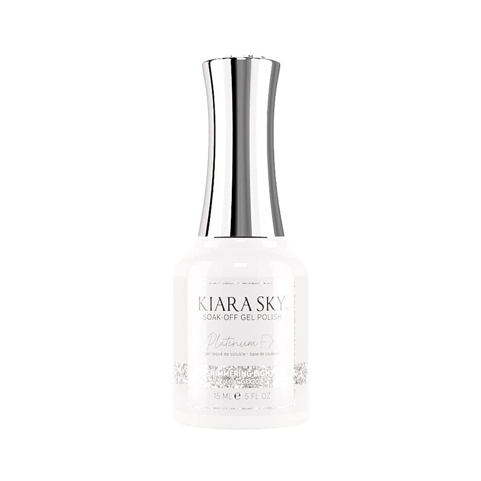 Kiara Himmel Kiara Sky Platinumfx Reflective Gel Polish - Professional Polish For Nail Art - Holographic Glitter - Sparkly Varnish Manicure 0.5 Fl Oz Shimmering L