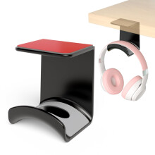 Liboer Kopfhrerstnder fr den Schreibtisch, Mini-Kopfhrerhalter mit starkem Kleber, Headset-Stnder, Kopfhrerhalter unter dem Schreibtisch
