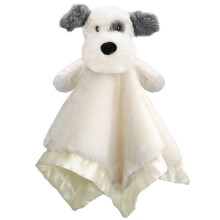 Beilimu Dog Baby Security Tæppe Soft Unisex Lovey Fyldt dyr med satinbacking til småbørns spædbarn nyfødte drenge og piger Dejlig hvalpe Snuggle