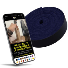 TOFL Echt Top-Grain Leren Band | 72 Inch Lang | 3/4 Inch Breed | 1/8 Inch Dik (7-8 oz) | 1 Leren Strip voor DIY Projecten