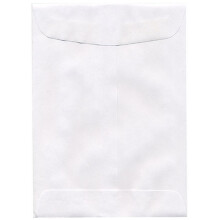 Envelopes de extremidade aberta de papel JAM 5"""" x 7 1/2"""" - Branco - 25/pacote