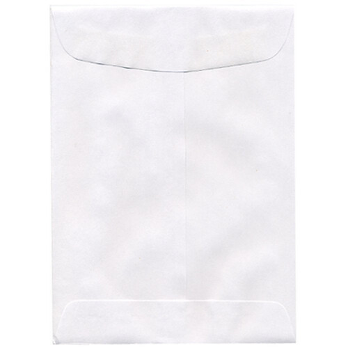 JAM Paper 5"""""""" x 7 1/2"""""""" Open End Envelopes - White - 25/Pack
