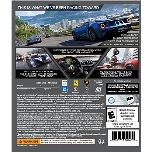 Xbox Forza Motorsport 6     Xbox One 1