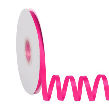 Double Faced Solid Color Rose Red Satin Ribbon 1/4"""" X 50 Yards Continuous High Density Polyester Ribbon for Gifts Wrapping Wedding Party Crafts