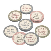 Really Good Stuff Classroom Random Acts of Kindness Chips  40er-Set  ben Sie, Freundlichkeit und Positivitt an andere weiterzugeben  Sozial-emot