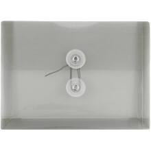 JAM PAPIR Plastkonvolutter med knap- og snorelukning - Indeksstrrelse - 5 1/2 x 7 1/2 - Rggr - 3/Pakke