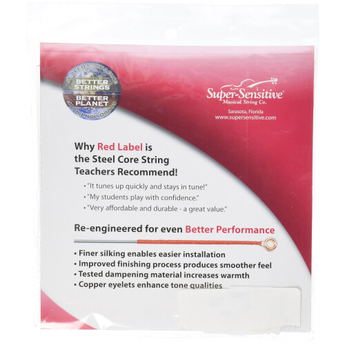 Super Sensitive Red Label 6105 Cello String Set  3/4  Full Set 1