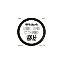 D'Addario LE014 Almindelig stålsløjfe ende enkelt streng .014