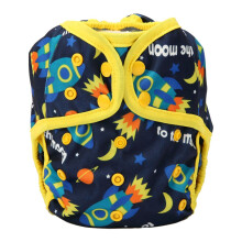Sigzagor Baby-Windelüberhose, Einheitsgröße, 4,5 bis 13,6 kg, für Jungen (Rakete)