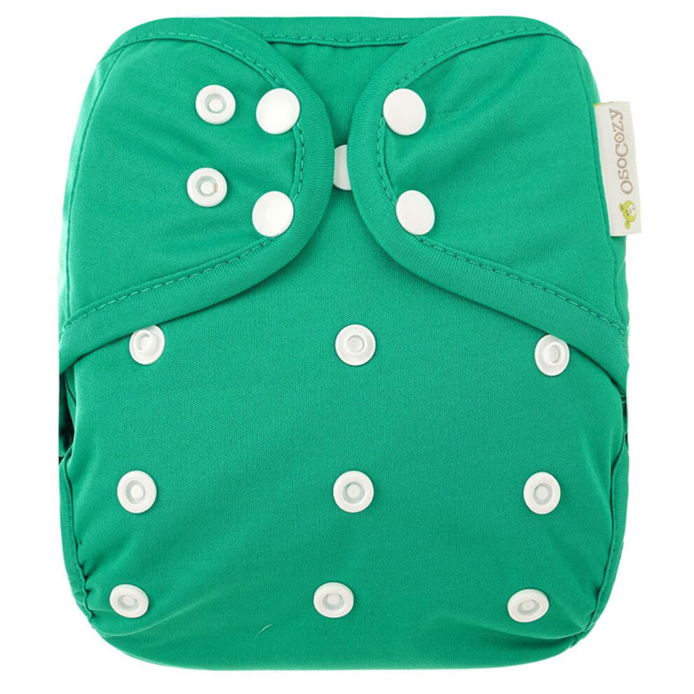 OsoCozy One Size Cloth Diaper Covers - Adjustable Snap Fit & Double Leg Gussets for Baby Boys & Girls from 8-35 Pounds. Use with Prefold  Flat or Fitt-image-OPC-PGSNRMQ-NEW