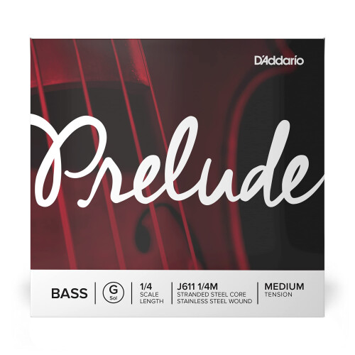 D'Addario Prelude Bass Single G String 1/4 Scale Medium Tension
