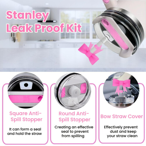 6PCS Pink Stanley Cup 2