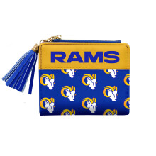 Littlearth Los Angeles Rams NFL mini szurkoli pnztrca Kk uniszex felnott NFL rajongk sportrajongk poliuretn nejlon cipzras zseb bojt hz