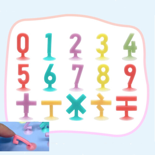 Symbol Figure Decompression Toy Sucker Elastic Force Thinking Kids Gift Training 1