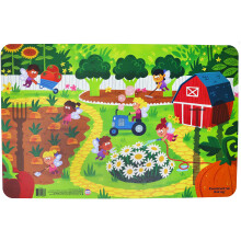 Constructive Eating Made in USA Placemat for Toddlers  Infants  Babies and Kids - Made with Materials Tested for Safety (Garden Fairy)