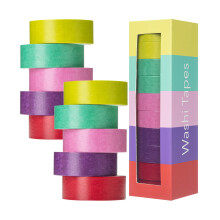 Mr. Pen- Washi Tape Set 10 Rolls Tropical Twirl Decorative Tape Washi Tapes Scrapbook Tape Scrapbook Washi Tape for Journaling Craft Tape