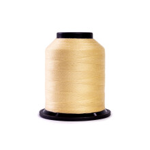 Finesse draad effen kleuren | 100% polyester 3-laags 50 gew. | Draadkegels | 100% polyester draad voor quilten en naaien (licht zand 1 100 meter)