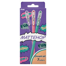 Pentel Ballpoint Pen Color Matte Hop Dream 7 Colors K110-V7STC