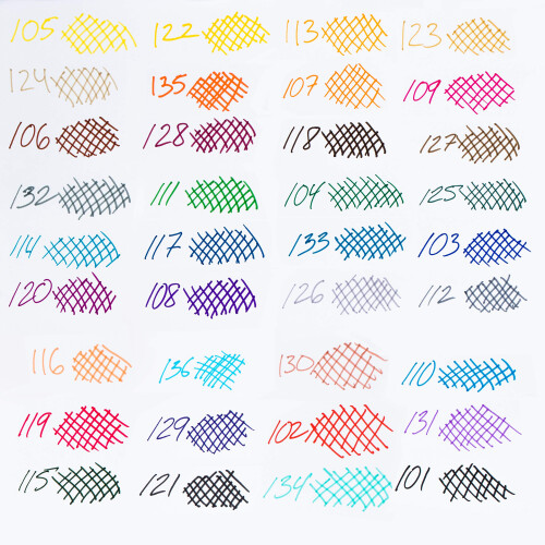 Pentel Pentel Arts Farbstift 6-Farben-Set (S360-6) 1
