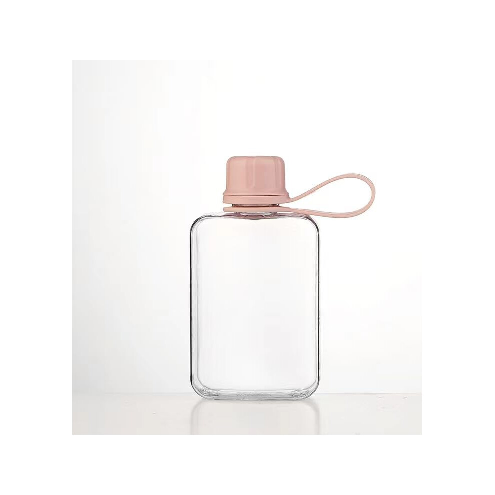 Prenosn Cestovn Lhev Ididg S Plochou Lahv Na Vodu 8,2 Oz Tritanov Ctvercov Lhve Na Vodu Bez Bpa Nepropustn Tenk Mal Lhve Na Vodu Do Kabelk-image