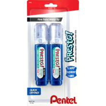 Pentel Presto Jumbo Correctiepen Fijne Punt 12 ml Metalen Punt 2-Packs (ZL31WBP2)