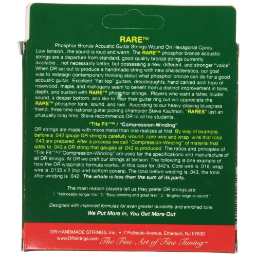 Dr Strings Rare - Phosphor Bronze Acoustichex Core 11-50 1