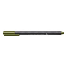 STAEDTLER 334-57 Triplus Fineliner Superfine -kyn   , 0,3 mm, viivanleveys - oliivinvihre    (10 kyn   n pakkaus)
