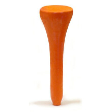Speler Supreme 1 1/2"""" Wortel Golf Tees | 100 tellen | Par 3 en Par 4 | Natuurlijk hout - oranje