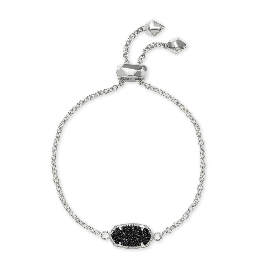 Kendra Scott Elaina Gliederkettenarmband F R Damen, Modeschmuck, Rhodiniert, Schwarze Drusen-image