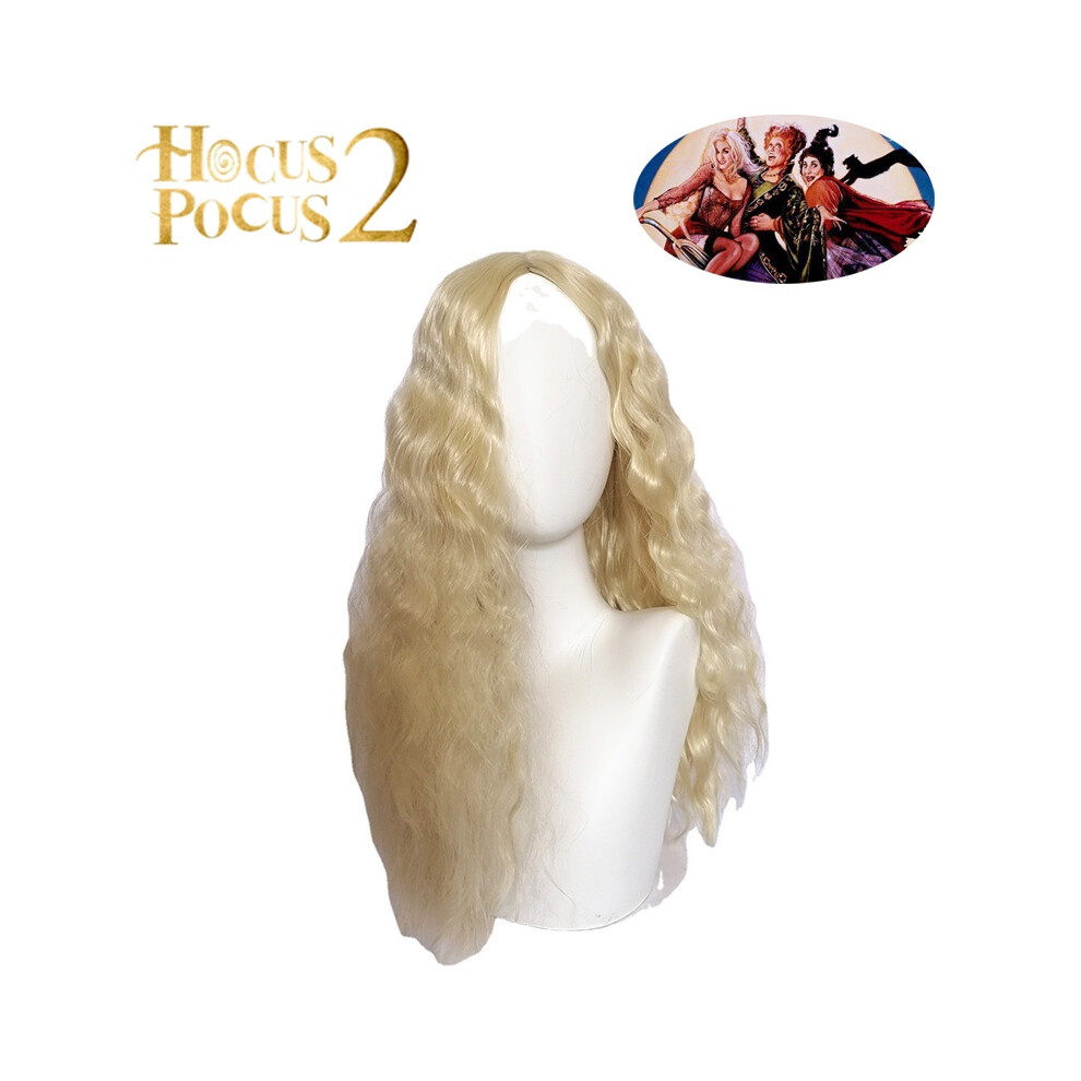 Sarah Sanderson Cosplay Wig Hocus Pocus 2 Curly Hair Halloween Cos Carnival Prop