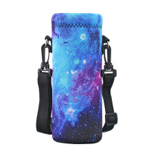 RICHEN Neoprene Water Bottle Carrier Bag with Adjustable Shoulder Strap Insulated Water Bottle Cover for 750ml/24oz Stainless Steel/Glass/Plastic Bot