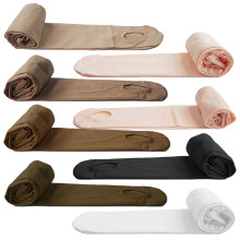 Medias de ballet DANCEYOU para ni   as y mujeres, color piel, convertibles, con pie, opacas, talla XL