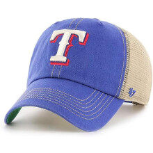 47 MLB Trawler Primær logo Team Color Mesh Trucker Clean Up Justerbar hat Voksen One Størrelse Passer til alle - Texas Rangers Blue