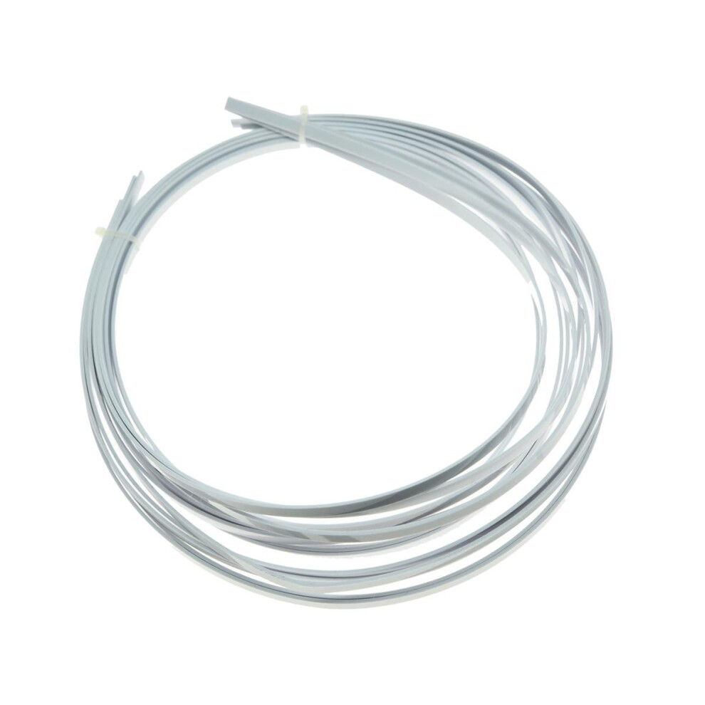Kaish 5 Strisce Bianche Per Rilegatura Per Chitarra Acustica Classica In Abs, 1650 X 5 X 1,5 Mm-image