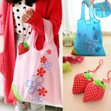 (52*36 cm) Handbag Eco Storage Strawberry Foldable Shopping Bags Reusable Folding Grocery Nylon Bag Large