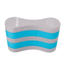 Sporti Pull Buoy for Women & Men Competitive  Swim Trainer Gears  Swim Buoy for Lap Swimming  EVA 5-Layer Pull Buoy Leg Float - Grey/Teal
