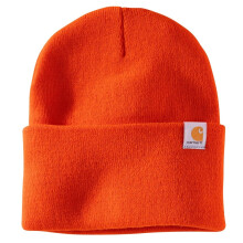 Carhartt Men's Knit Cuffed Beanie, Brite Orange, One Size (104597)