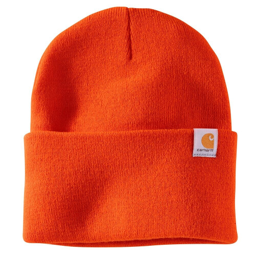 Carhartt Carhartt Herrarnas Stickad Mössa, Brite Orange, One Size (104597)