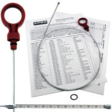 Transmission Fluid Dipstick - Tool - | Compatible with Chrysler Jeep Dodge VW Vehicles. | W/Instructions + Cap O-Ring | Automatic Trans: 8863B  9336 4