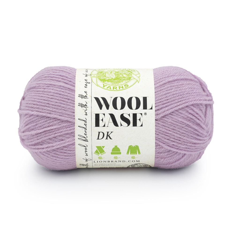 Lion Brand Wool-Ease DK Yarn  Yarn for Knitting  Crocheting  and Crafts  Lavender  1 Pack