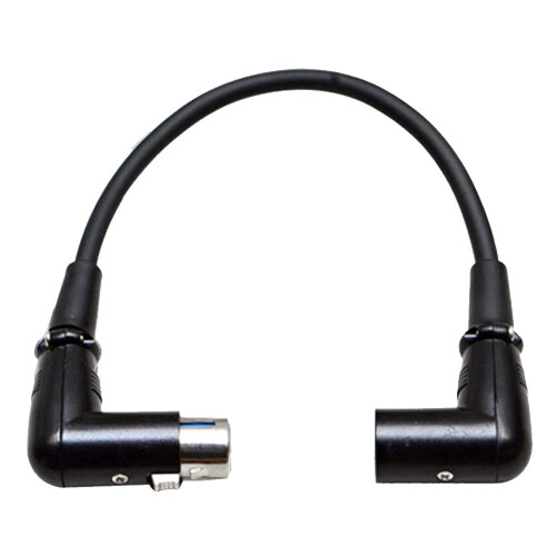 Seismic Audio New 1' Right Angle XLR Patch Cable (SARAX1)